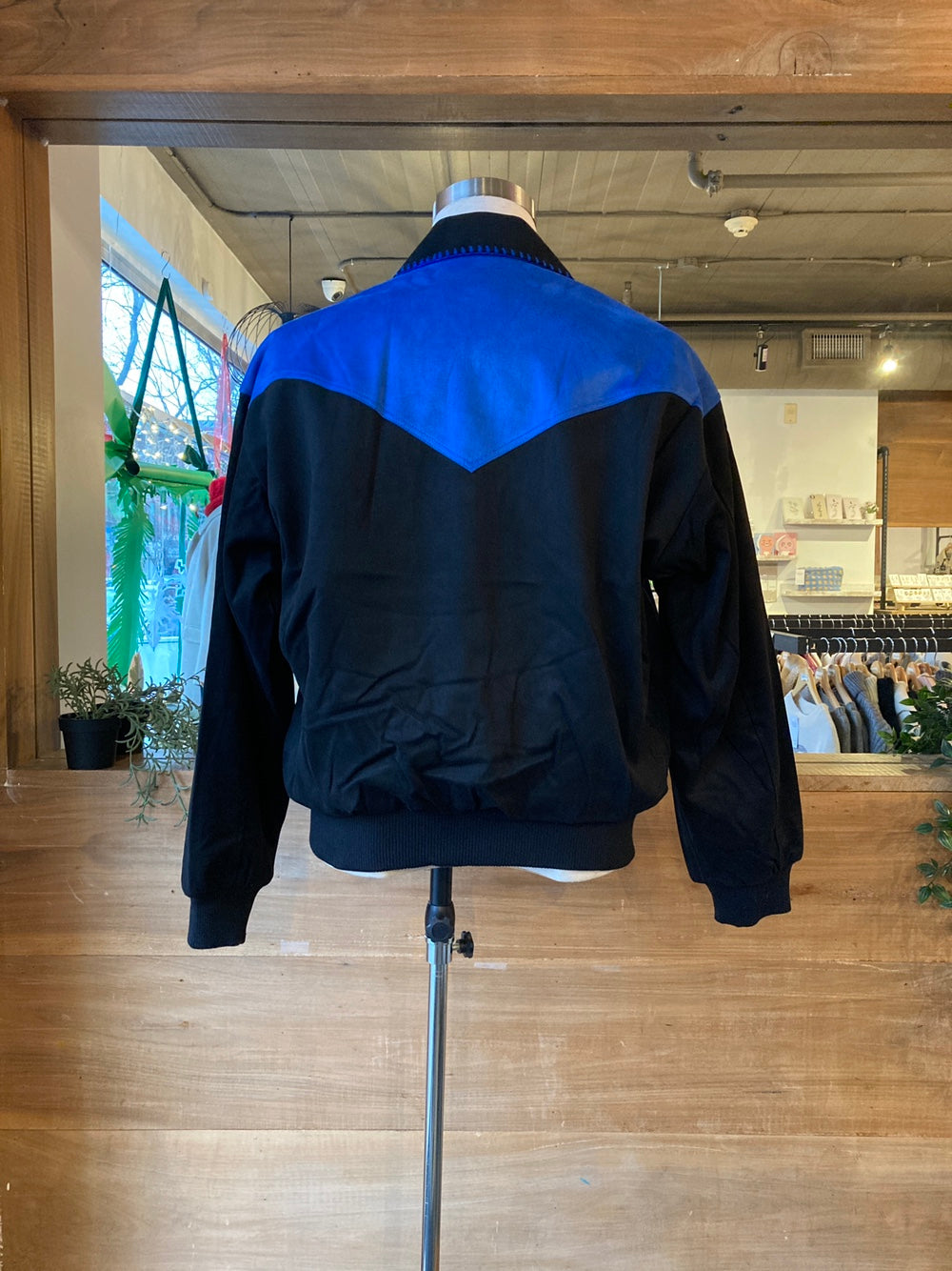Men's Vegan Suede Western Style Bomber Jacket