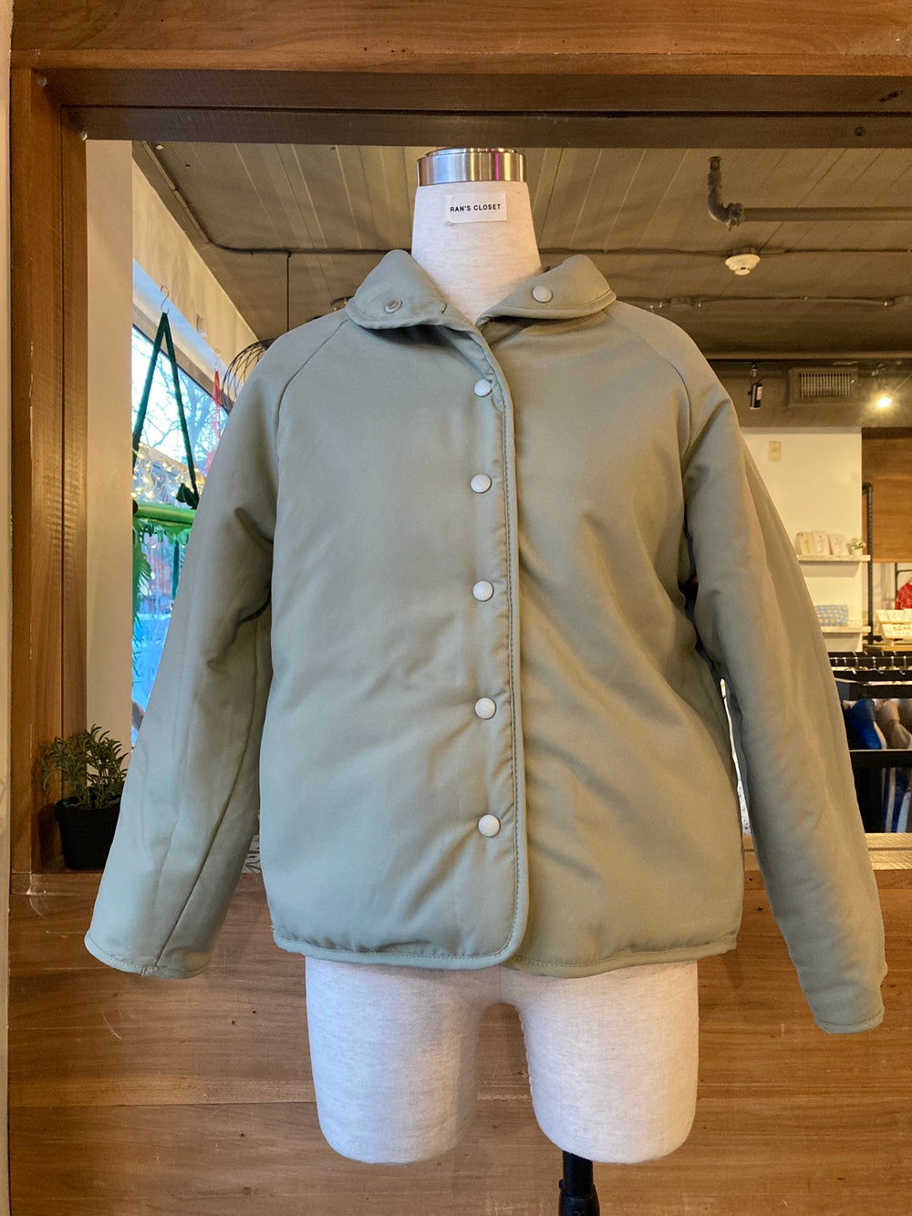 Reversible Floral Pattern Sherpa Jacket