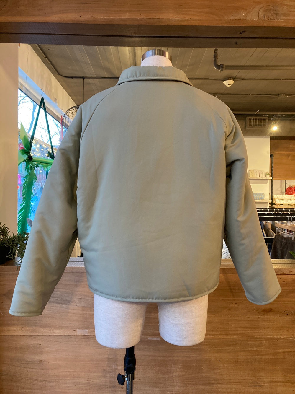 Reversible Floral Pattern Sherpa Jacket