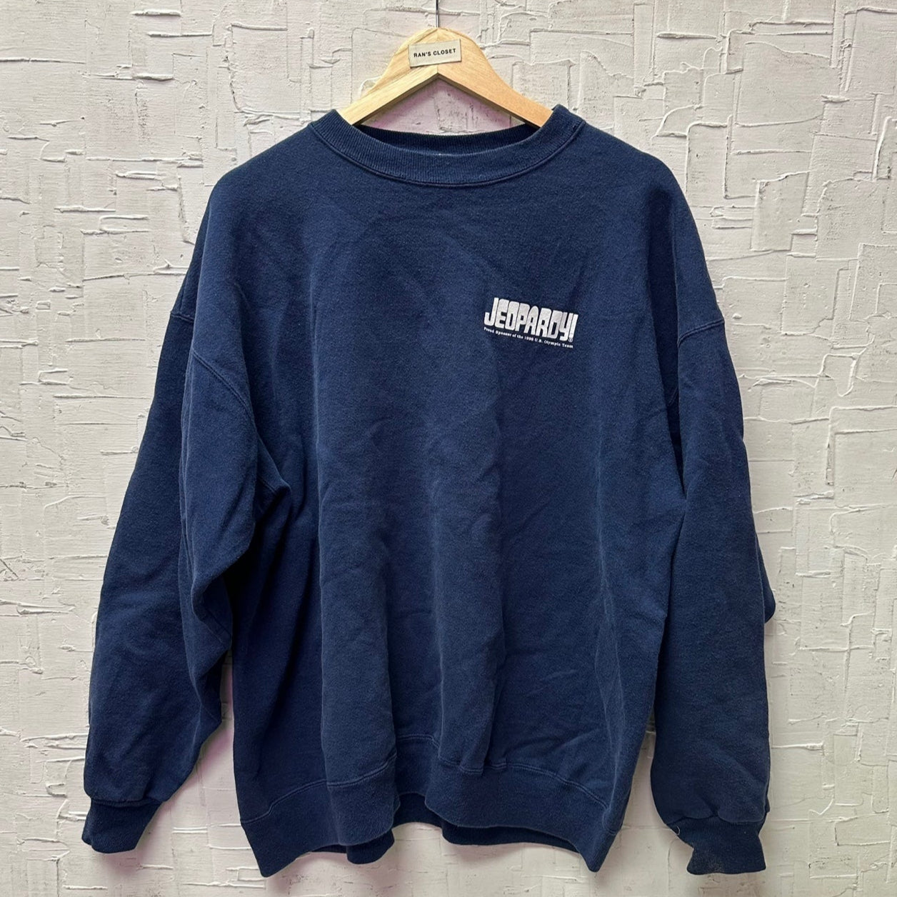 Vintage 1996 Jeopardy Team USA Navy Sweatshirt