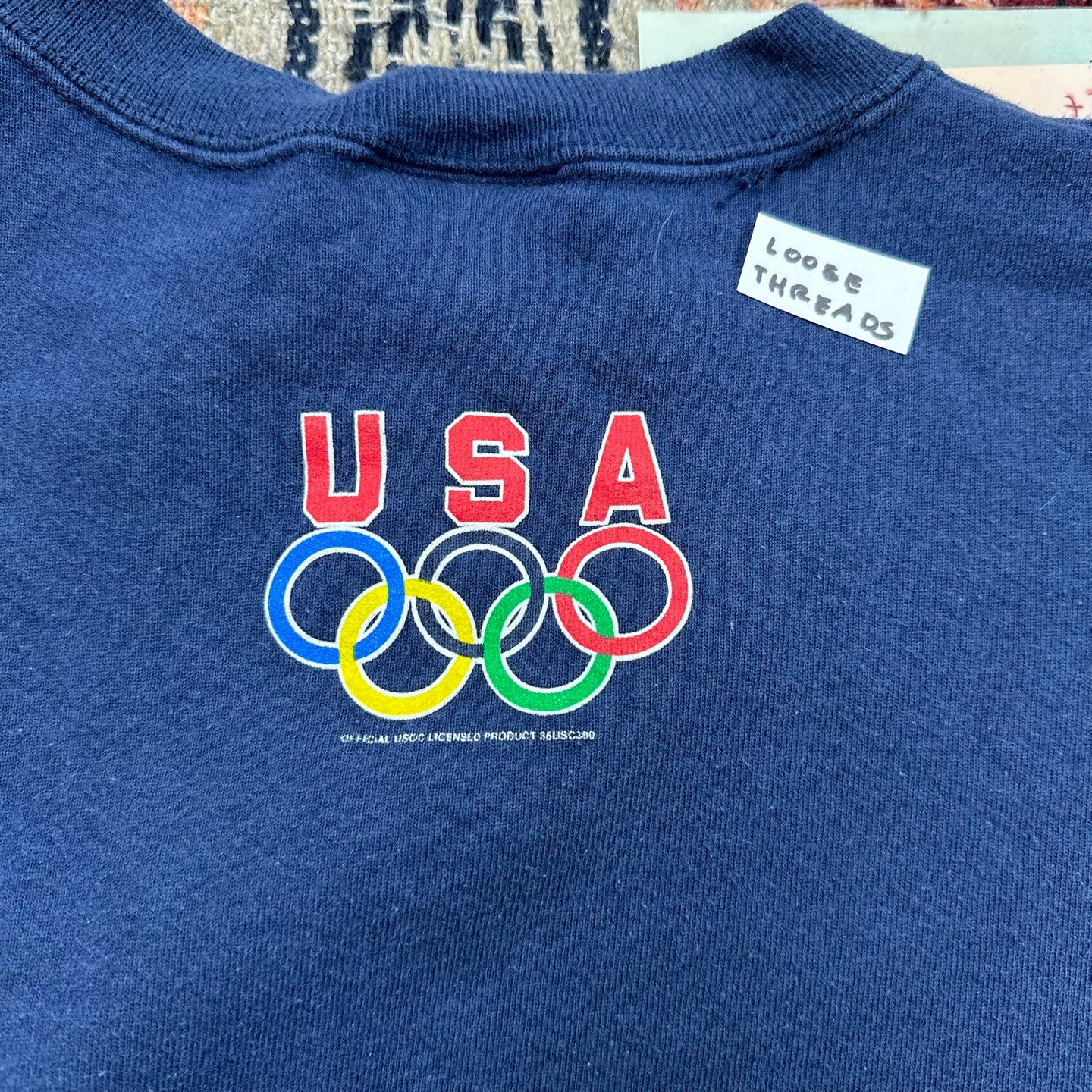 Vintage 1996 Jeopardy Team USA Navy Sweatshirt