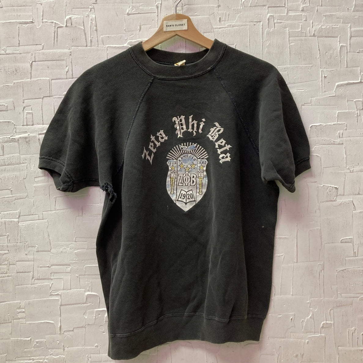 Vintage 1960's Zeta Phi Beta Sorority Thick Distressed T-Shirt