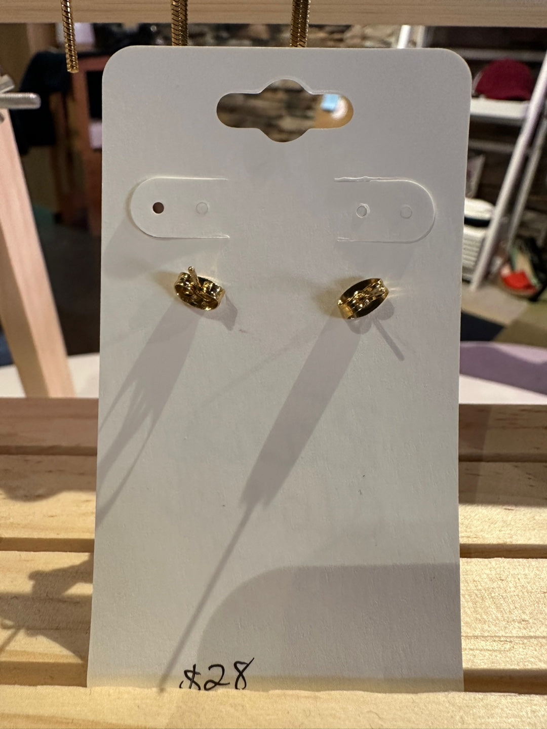 Pearl Drop Stud Earrings