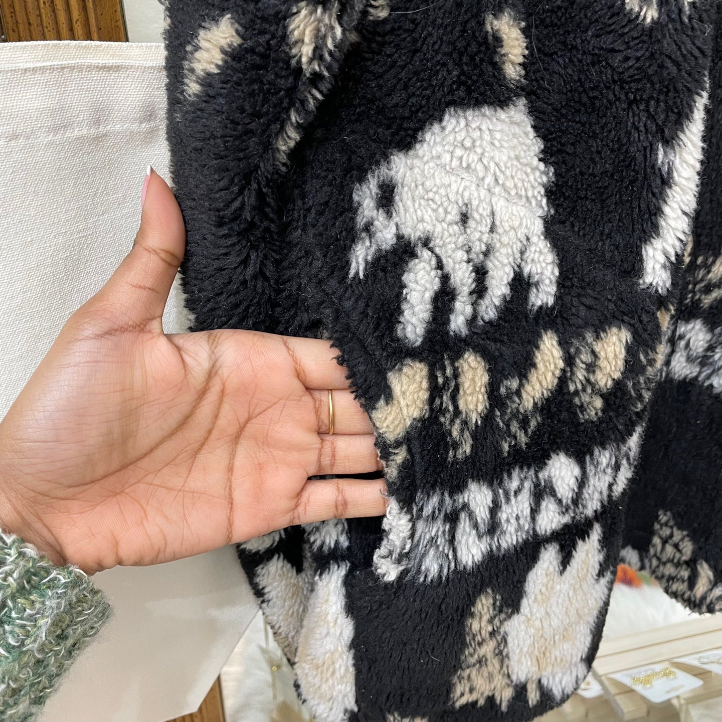 Vintage Mode by J.Janet Black Fleece Sweater
