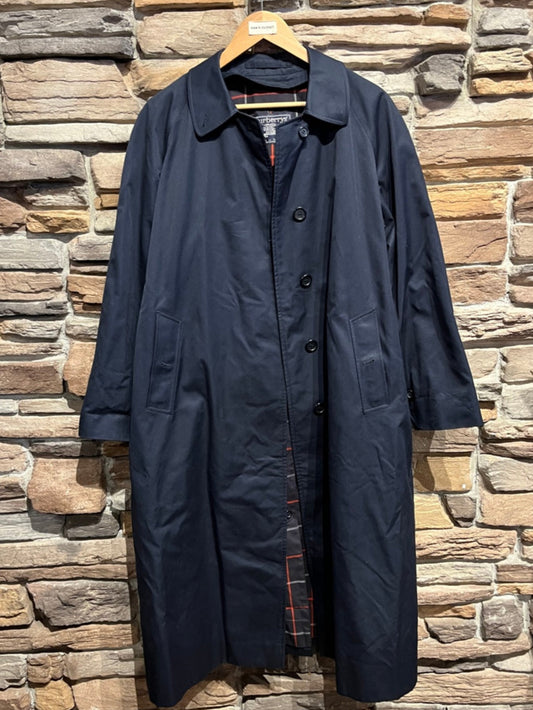 Vintage Burberry London Made in London Navy Trench Coat