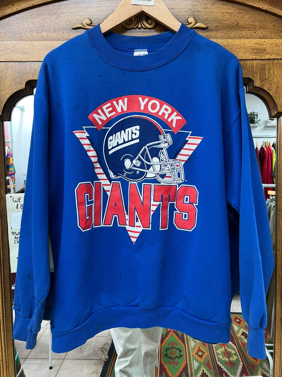 Vintage Trench NFL New York Giants Sweatshirt