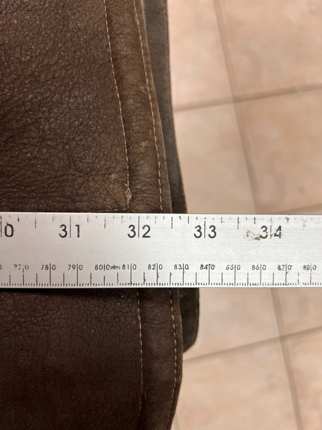 Vintage Arte Pelle Dark Brown Suede Coat