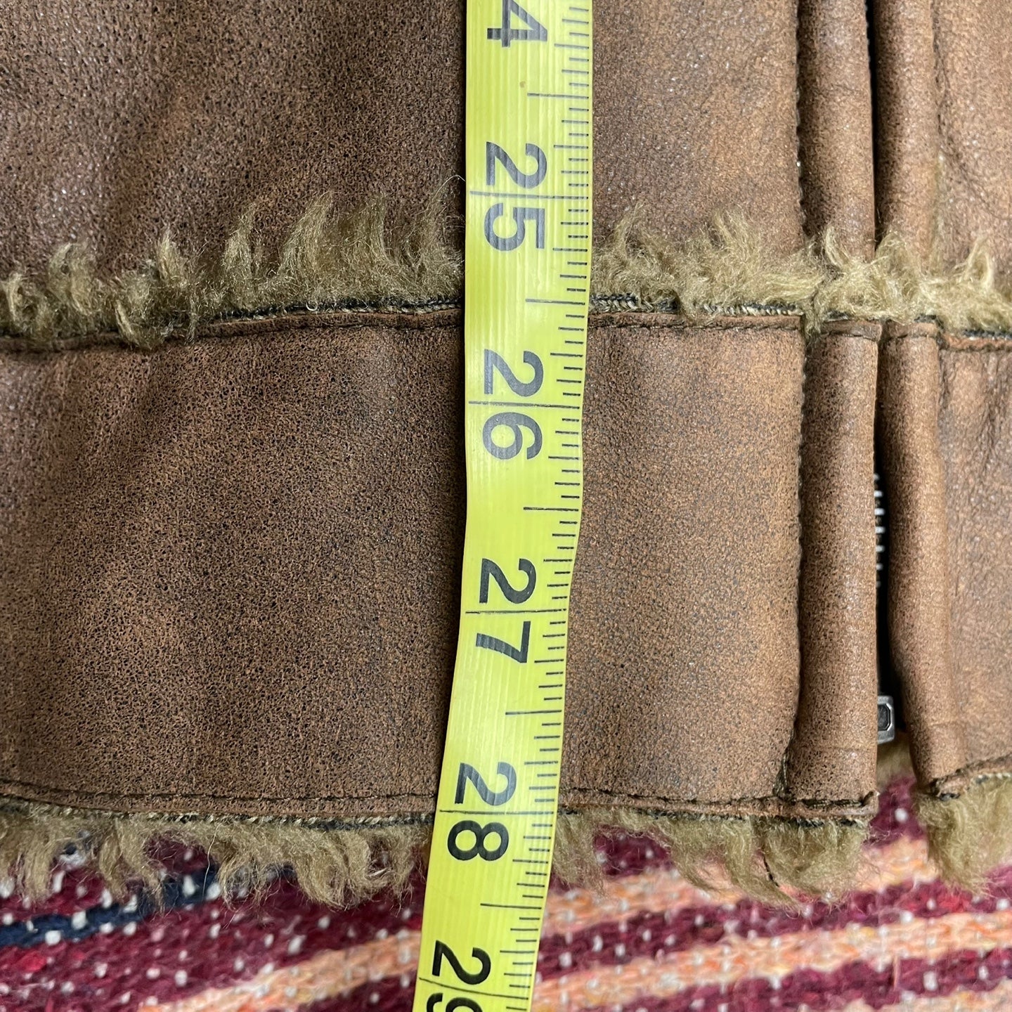 Vintage Brown Shearling Leather Suede Jacket | Vintage Jacket | Vintage Shearling Coat | Brown Suede Jacket | Size M | SKU NPC-2350 |