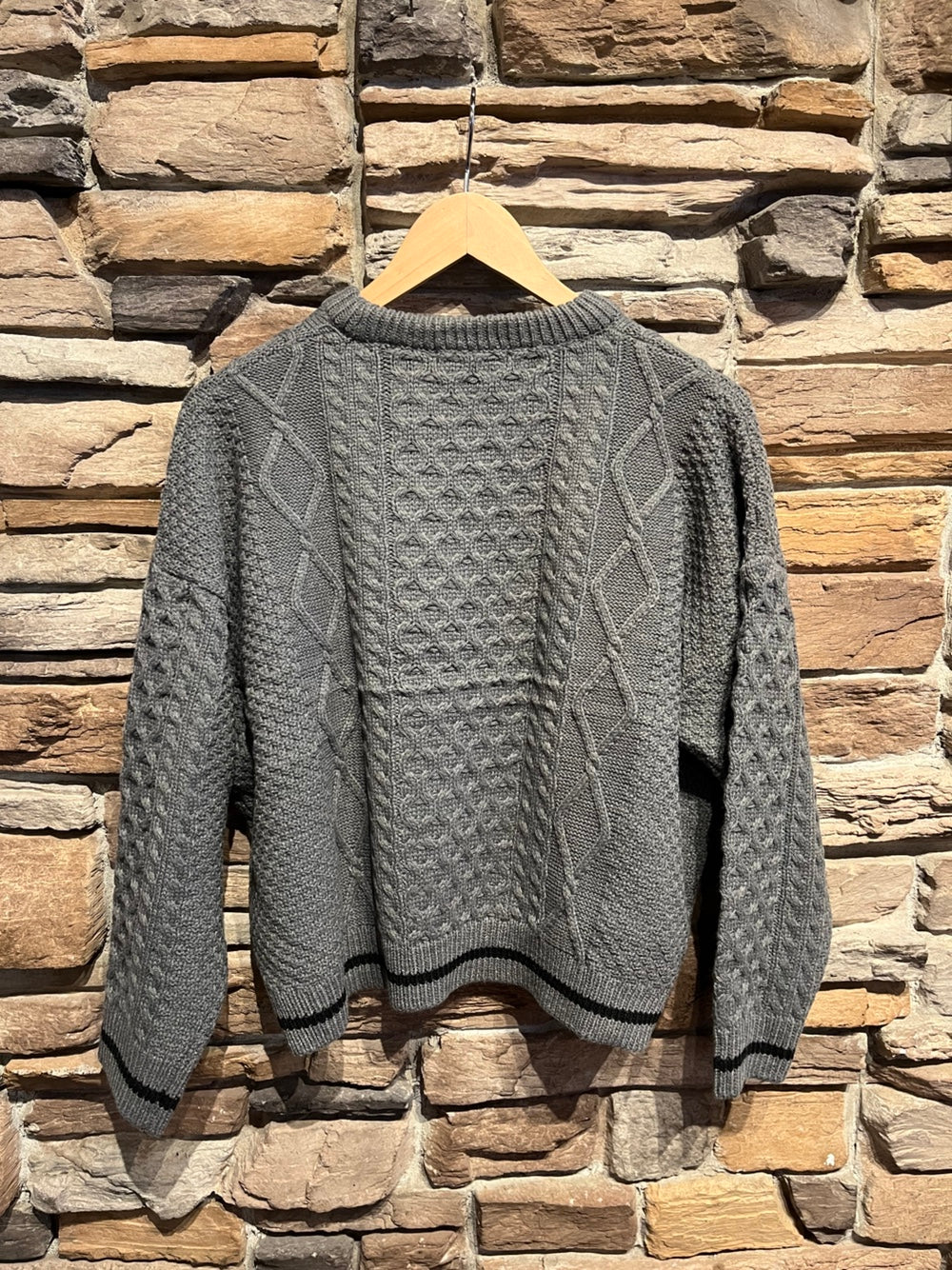 Cropped Cableknit Sweater