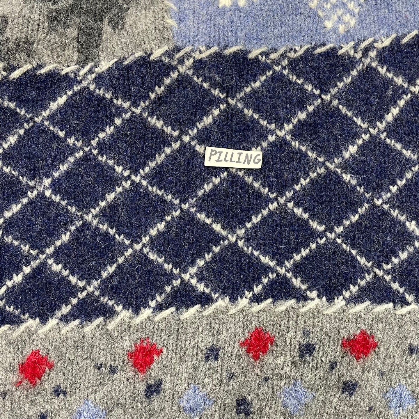 Vintage Field Gear Wool American Flag and Snowflakes Sweater