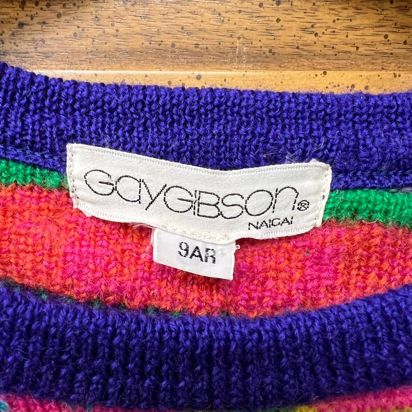 Vintage Gaygbson Coogi Style Flare 3D Knit Sweater
