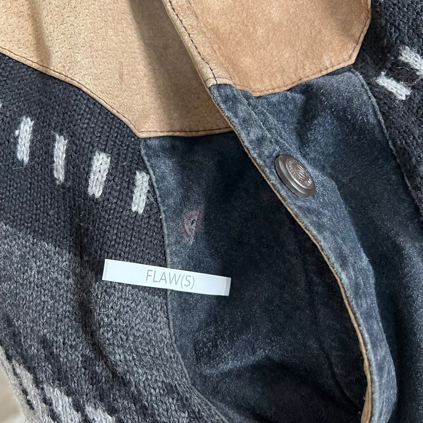 Vintage Modango Knit and Suede Leather Jacket