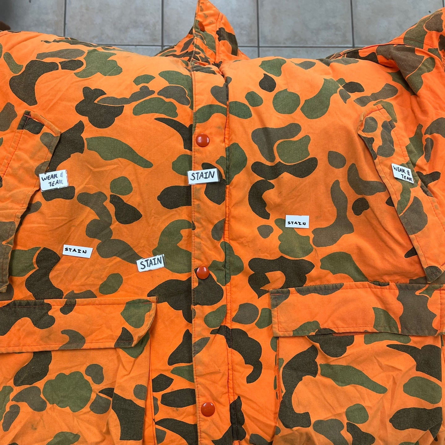 Vintage Woolrich Orange Camo Jacket