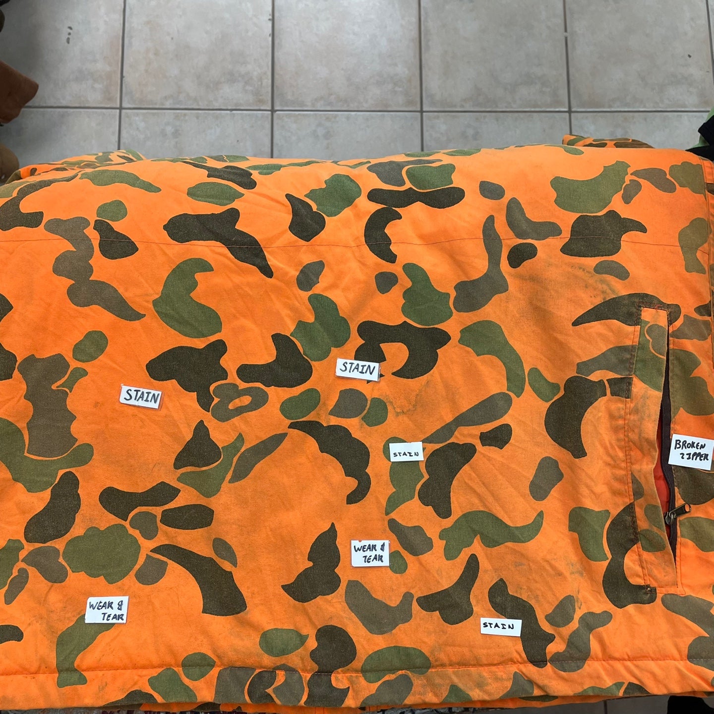 Vintage Woolrich Orange Camo Jacket