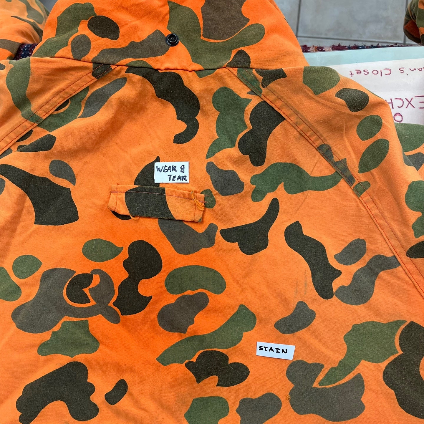 Vintage Woolrich Orange Camo Jacket