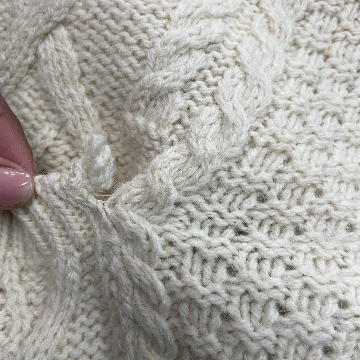 Vintage West Highland Wollens Made in Scotland Cream Cardigan