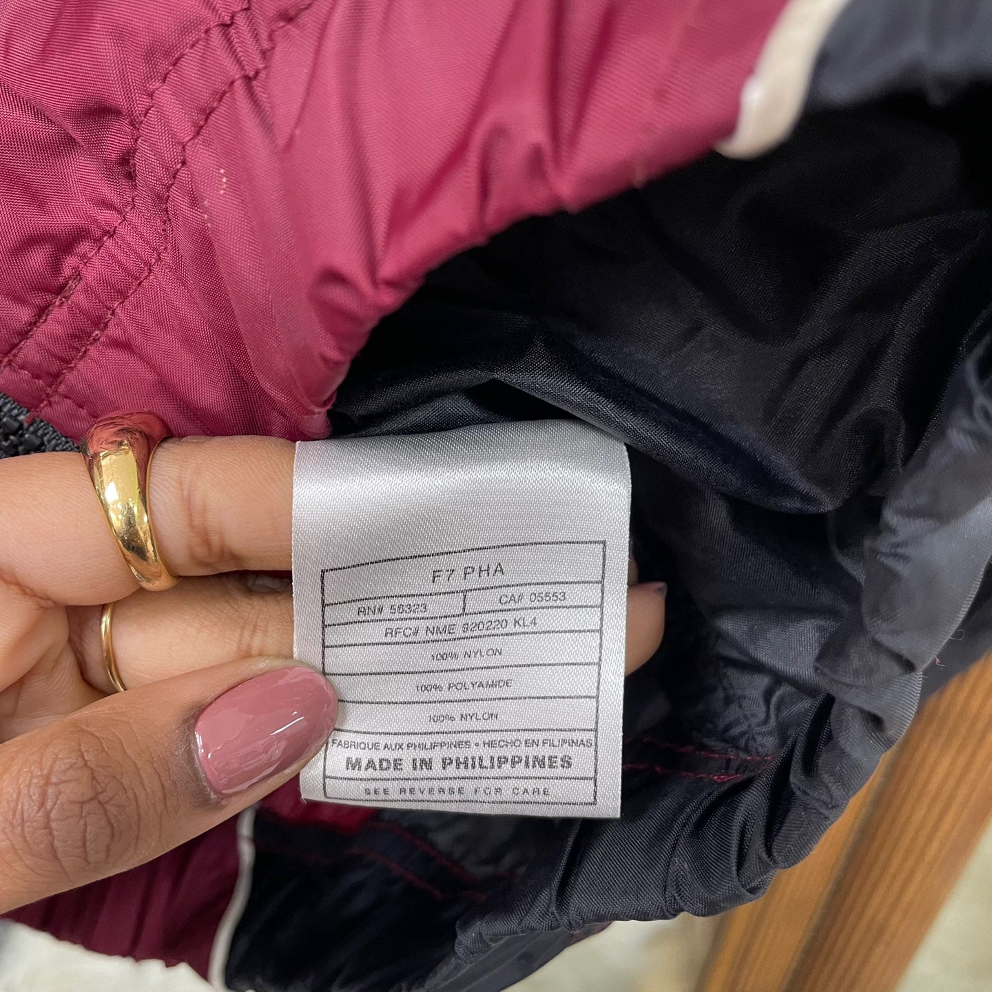 Vintage 90's Burgundy and Black Nike Wind Breaker