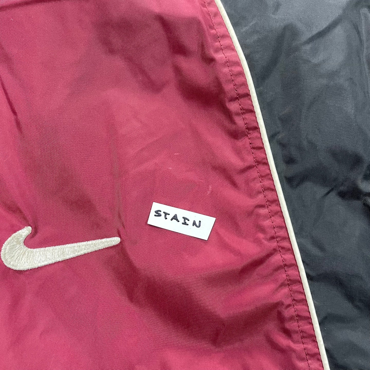 Vintage 90's Burgundy and Black Nike Wind Breaker