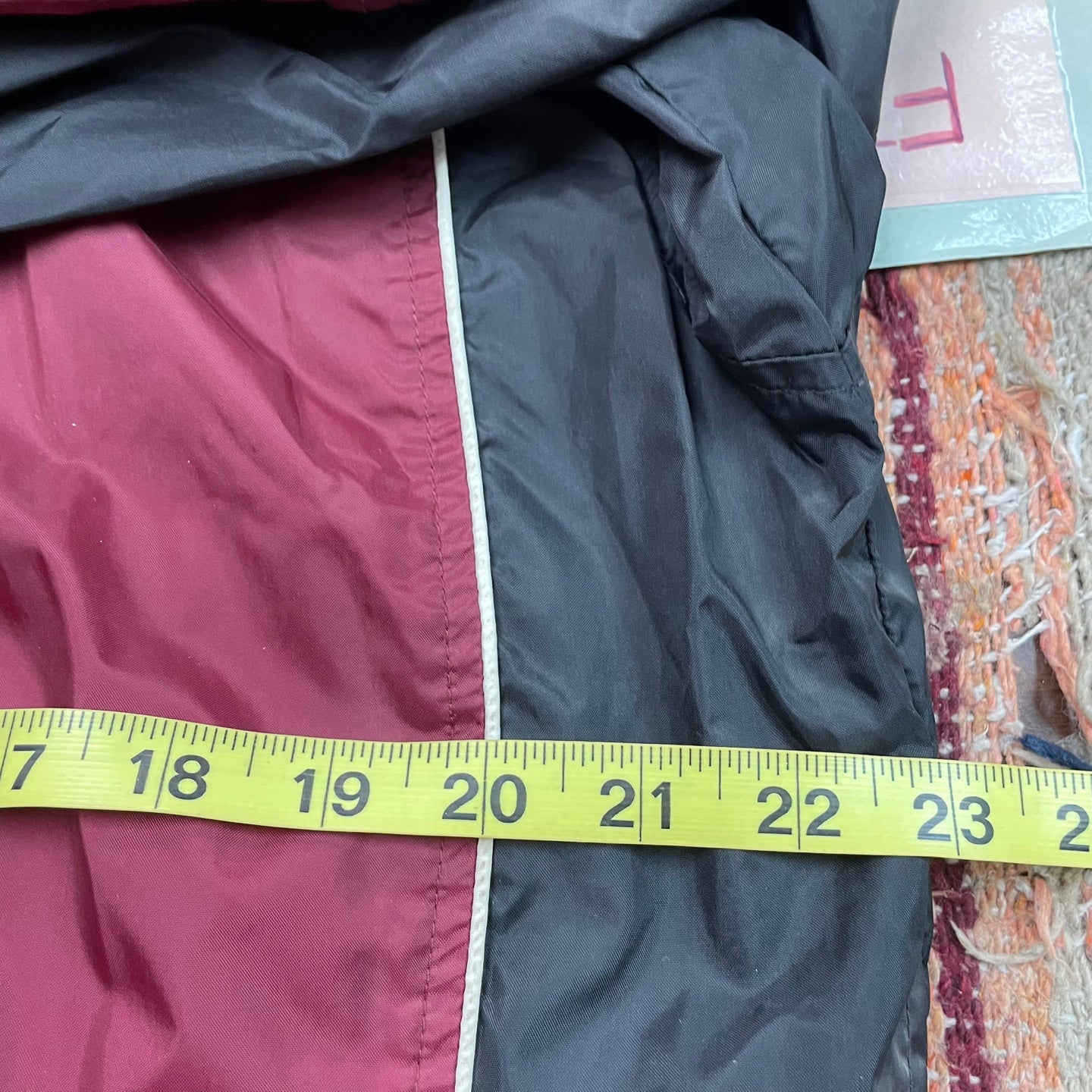 Vintage 90's Burgundy and Black Nike Wind Breaker