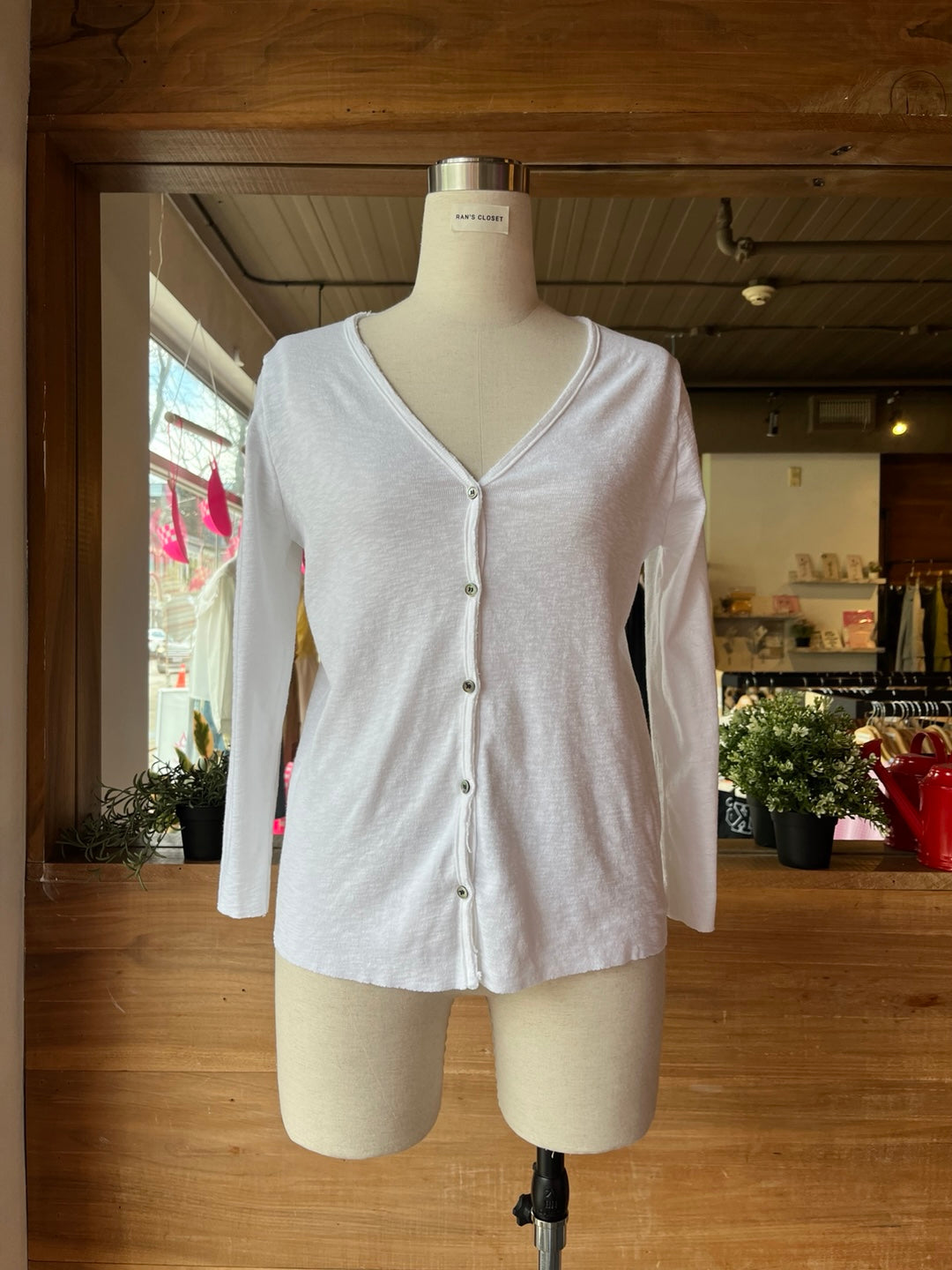 Button Up Cotton Cardigan