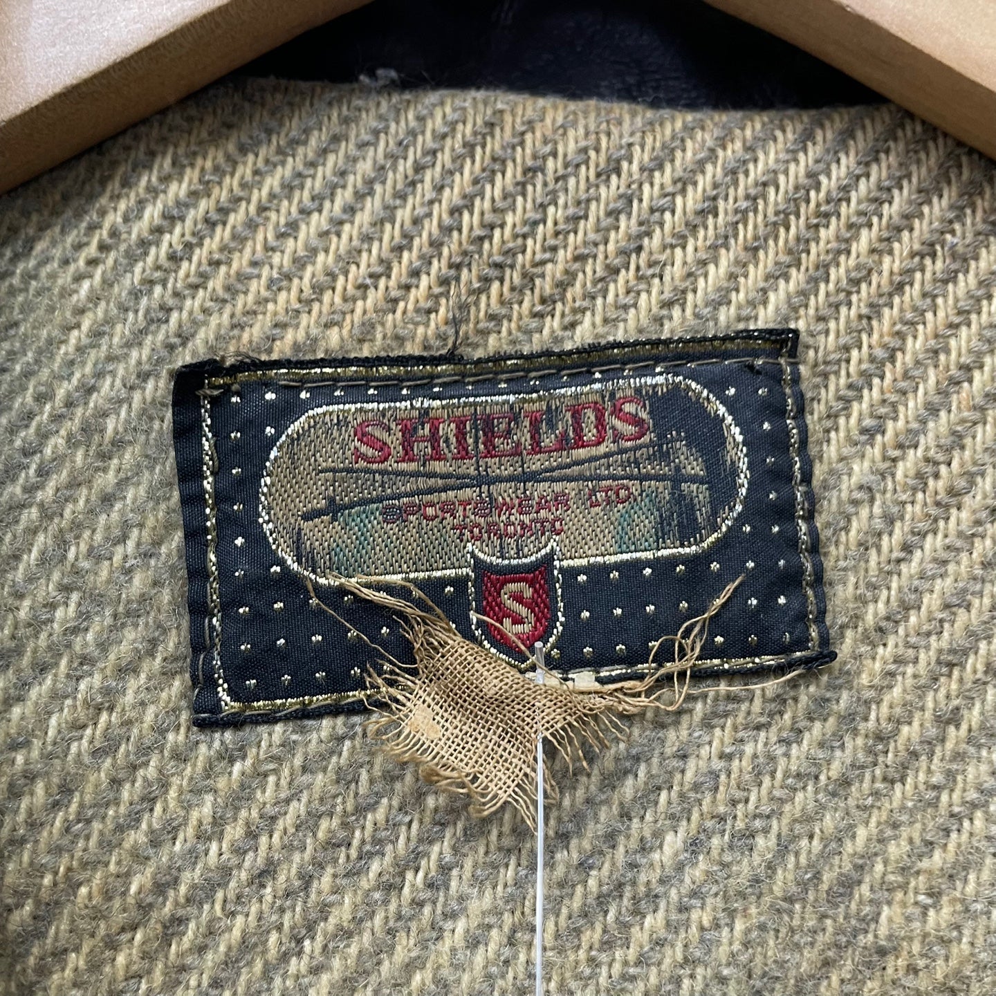 Vintage Shields Sportswear Toronto Brown Leather Jacket
