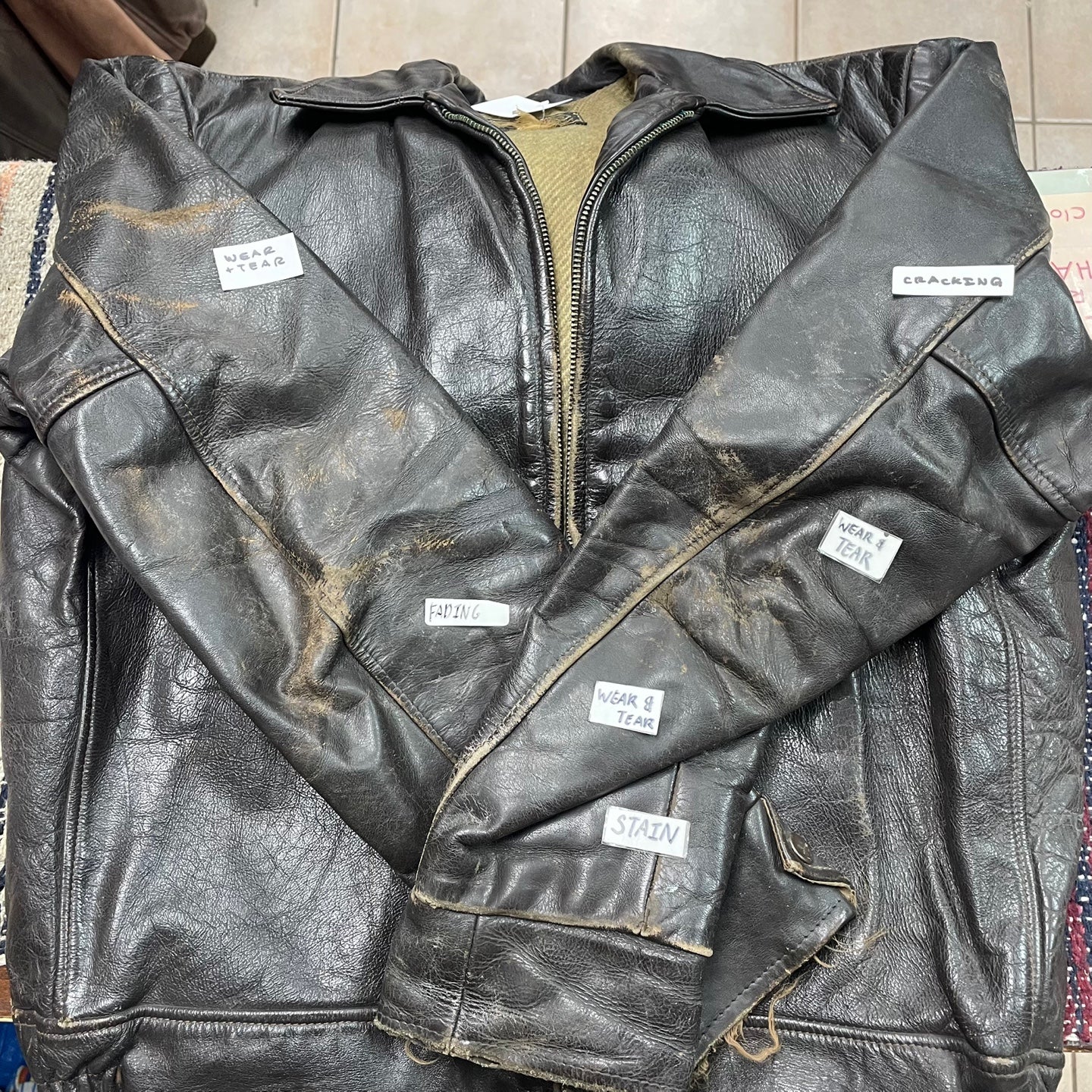 Vintage Shields Sportswear Toronto Brown Leather Jacket