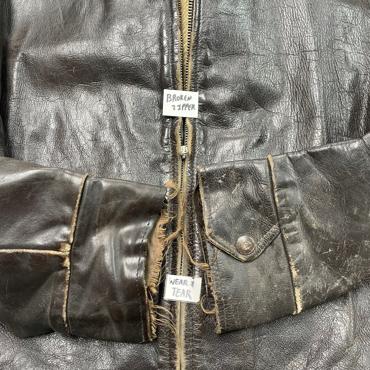 Vintage Shields Sportswear Toronto Brown Leather Jacket