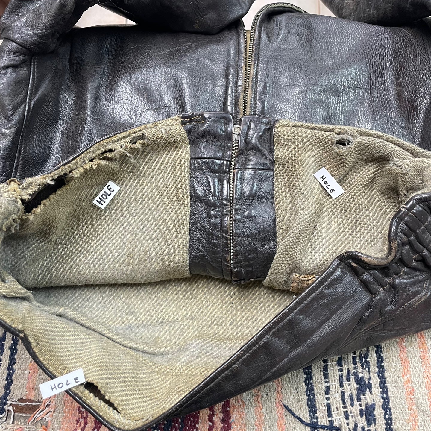 Vintage Shields Sportswear Toronto Brown Leather Jacket