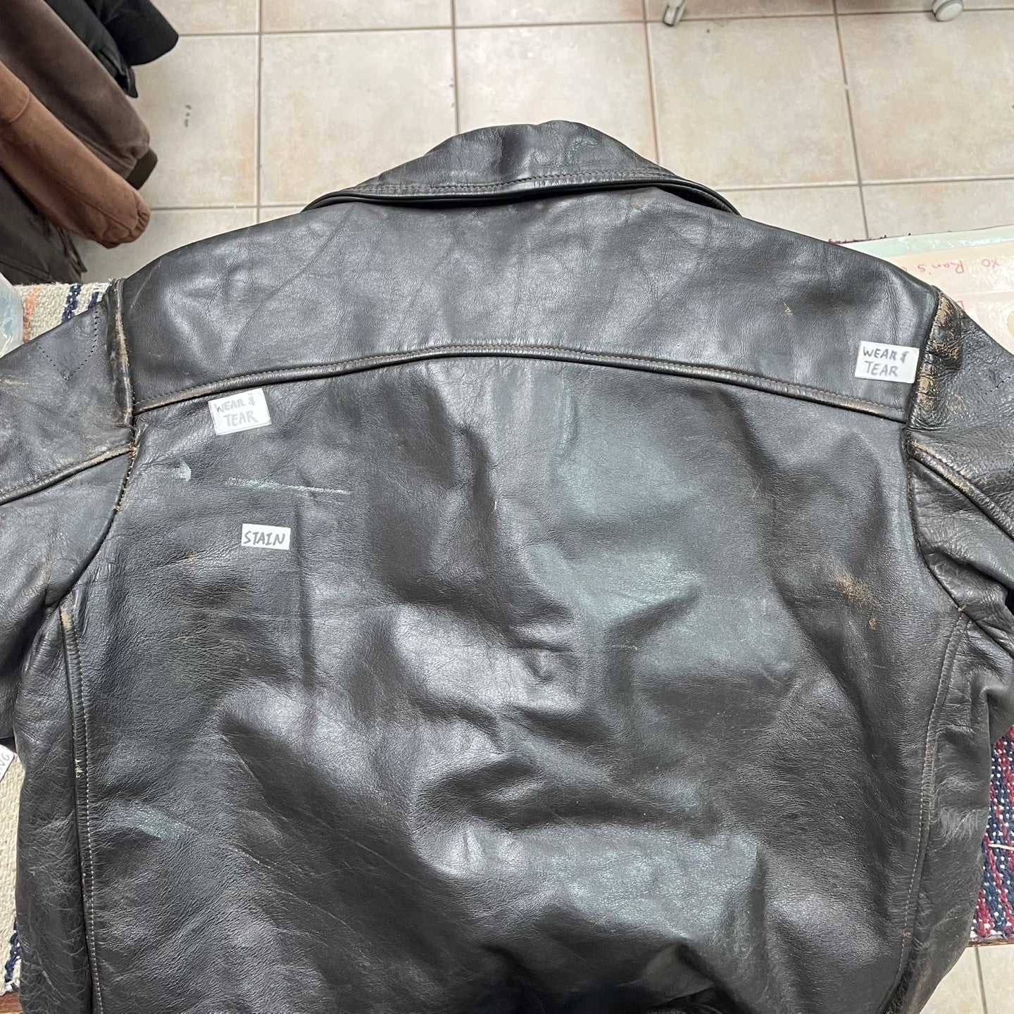 Vintage Shields Sportswear Toronto Brown Leather Jacket