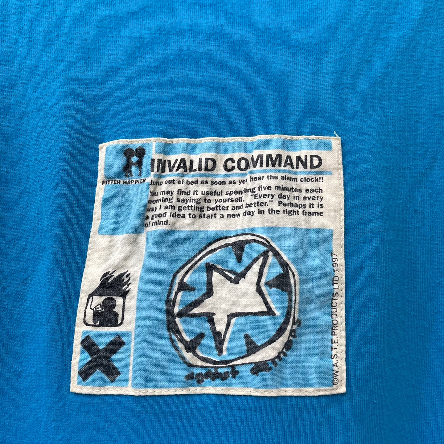Vintage w.a.s.t.e products Fitted Happier Radiohead T-Shirt