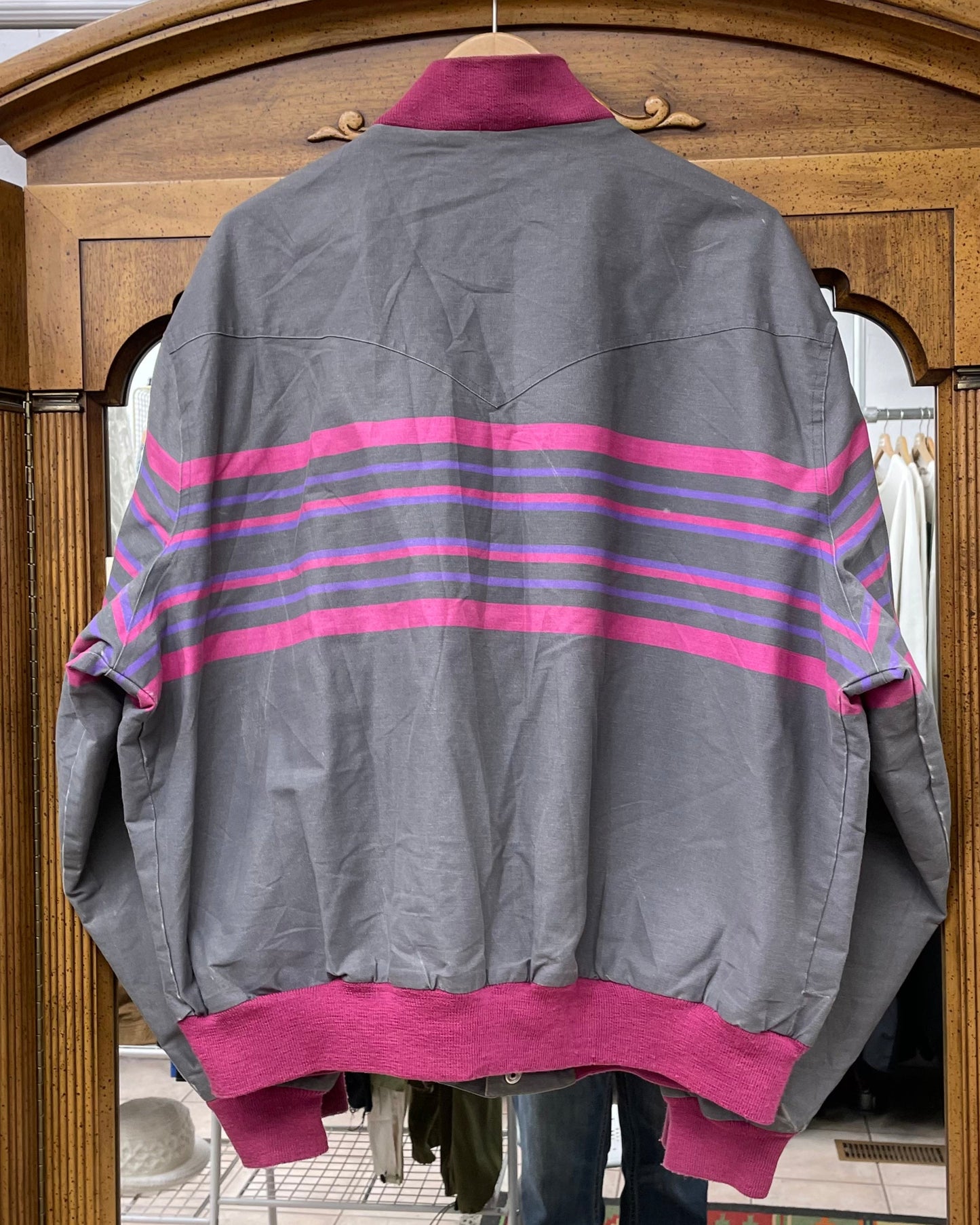 Vintage Wrangler Brushpopper Bomber Jacket