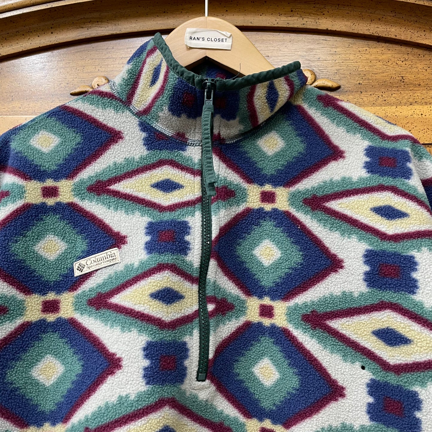 Vintage Columbia Aztec Quarter Zip Fleece