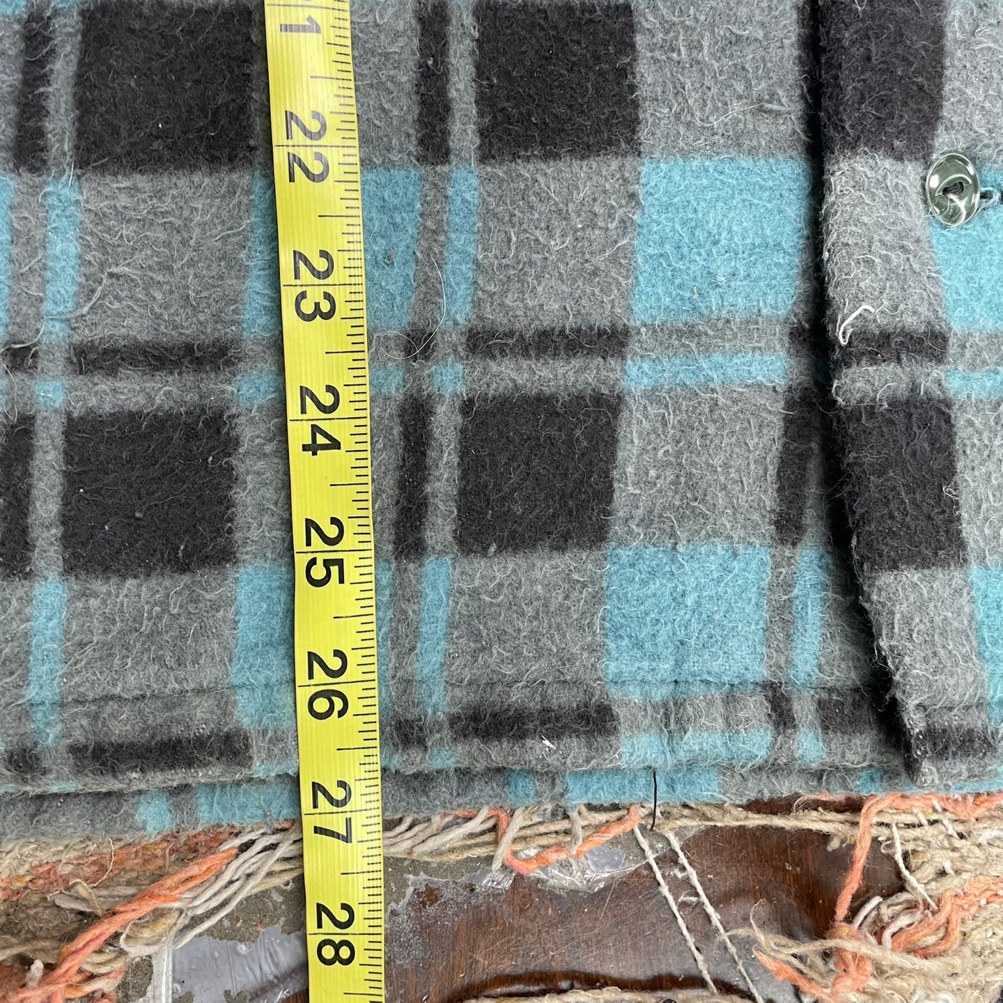 Vintage Blue and Black Champion Flannel