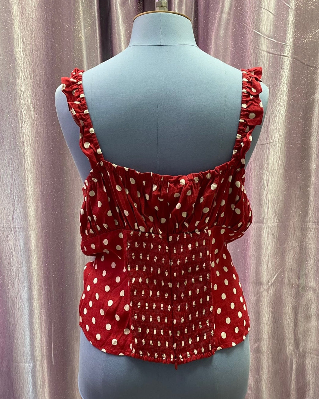 Reformation Polka Dot Red Tank Top