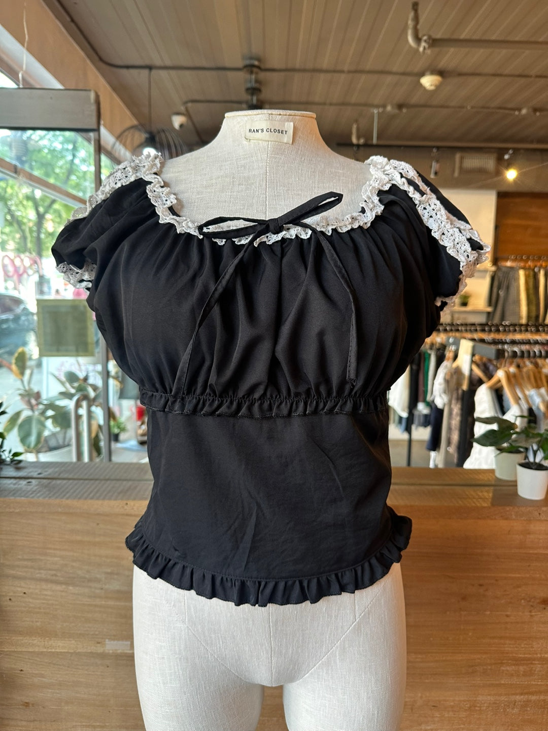 Lace Trim Blouse