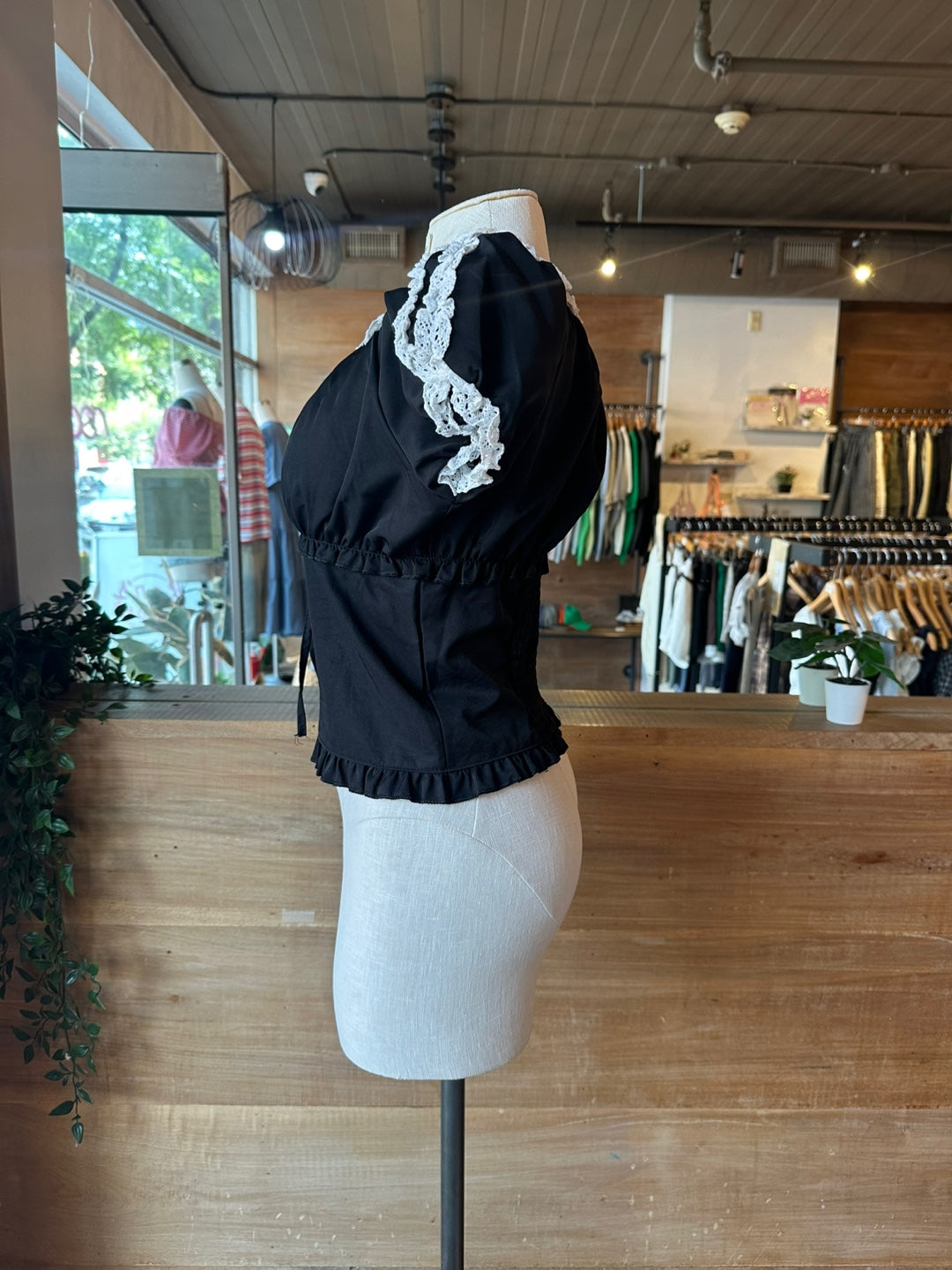 Lace Trim Blouse