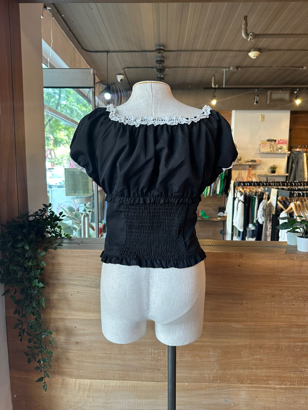 Lace Trim Blouse