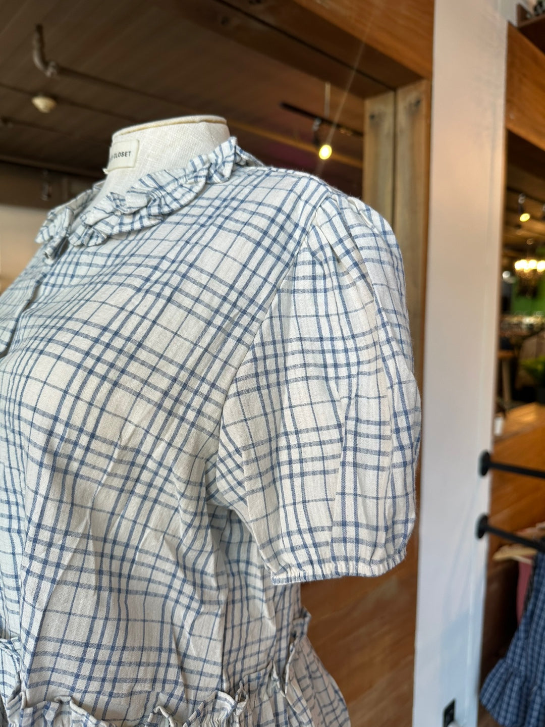 Boxy Plaid Blouse