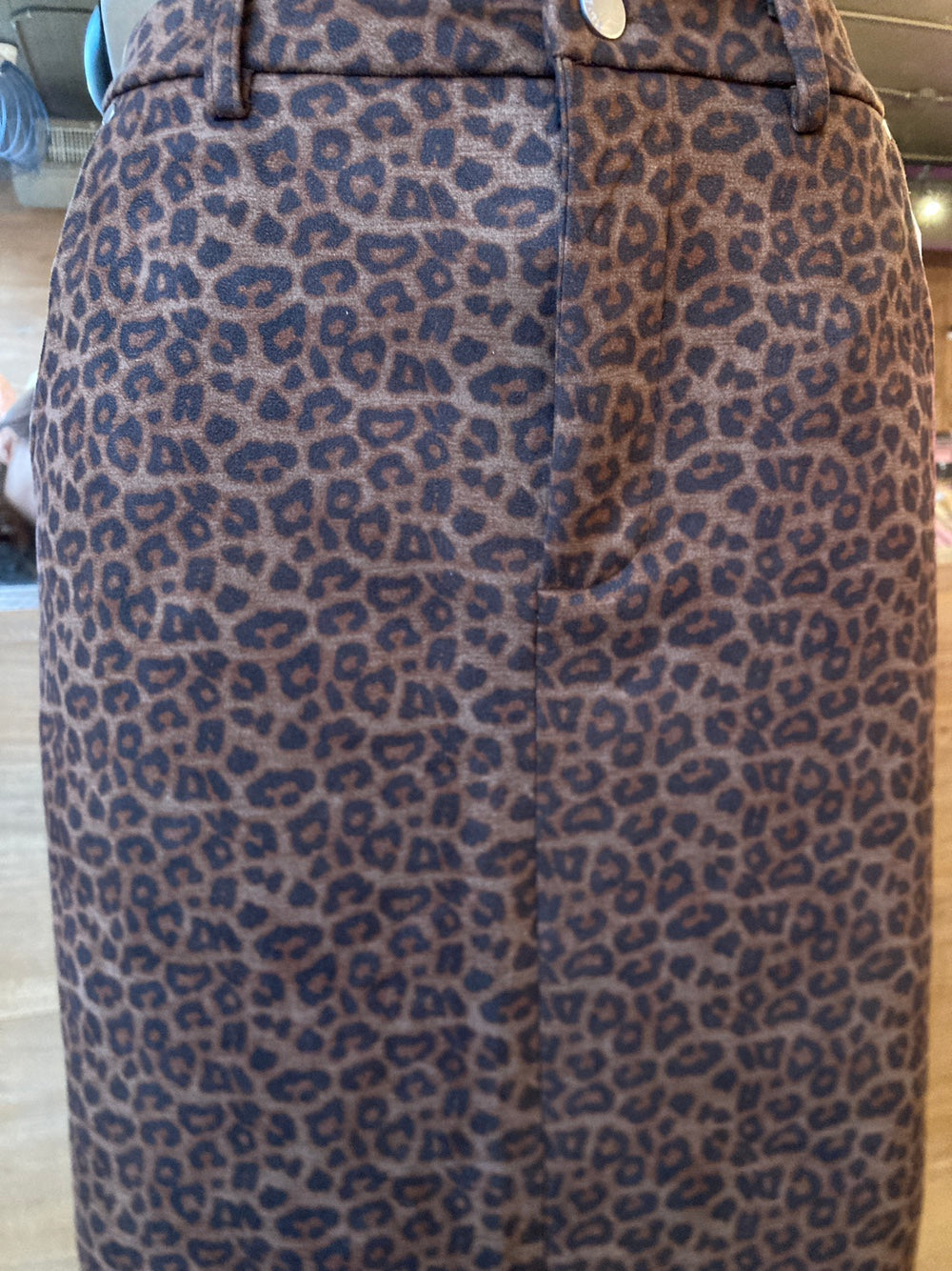 Leopard Print Maxi Skirt