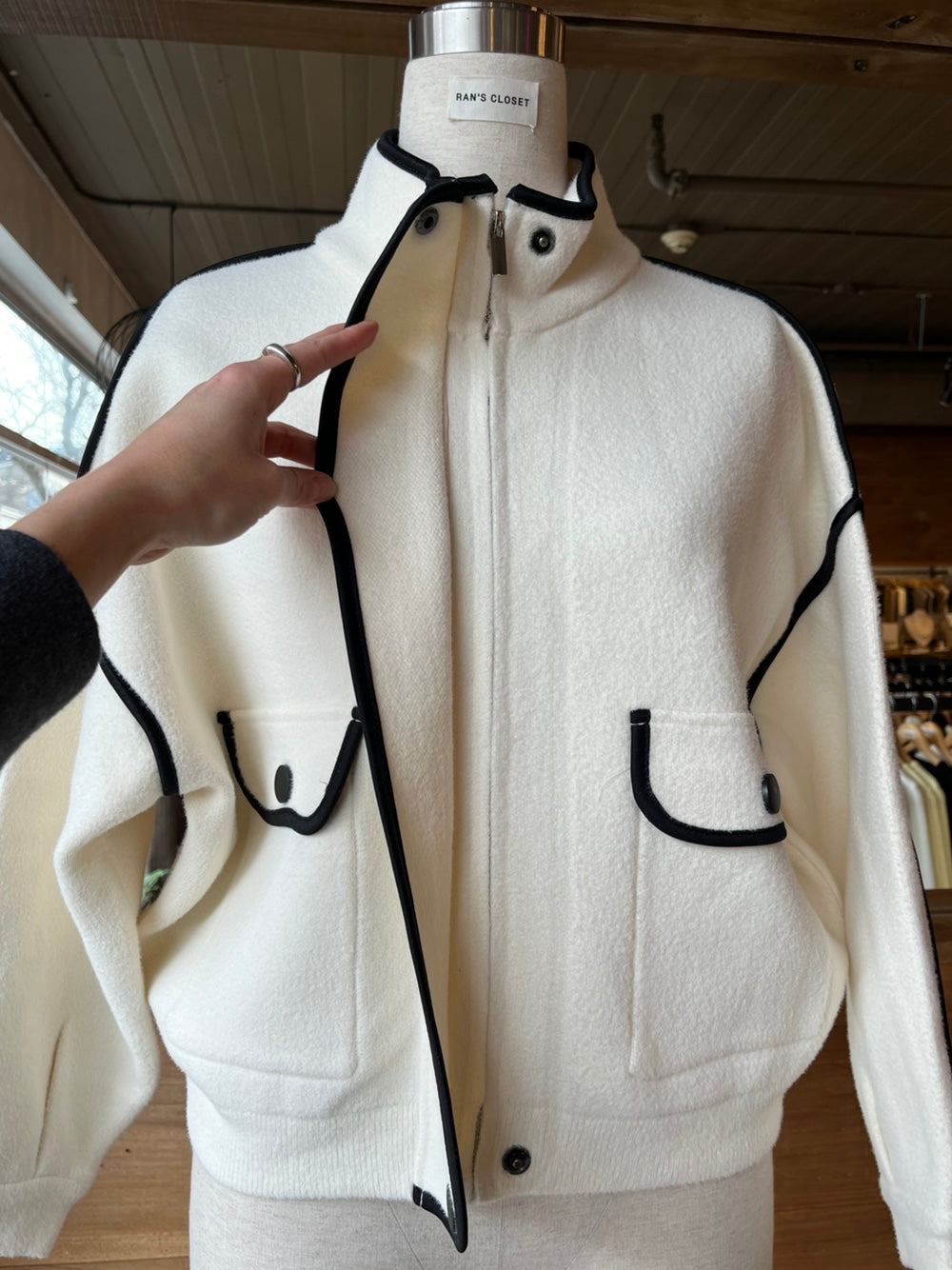 Black Trim Spring Jacket