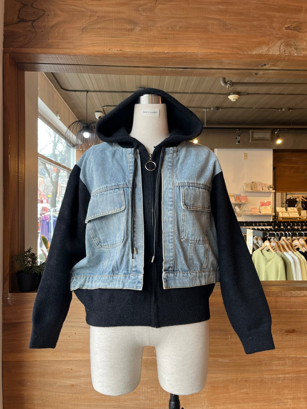 Denim Detail Spring Jacket