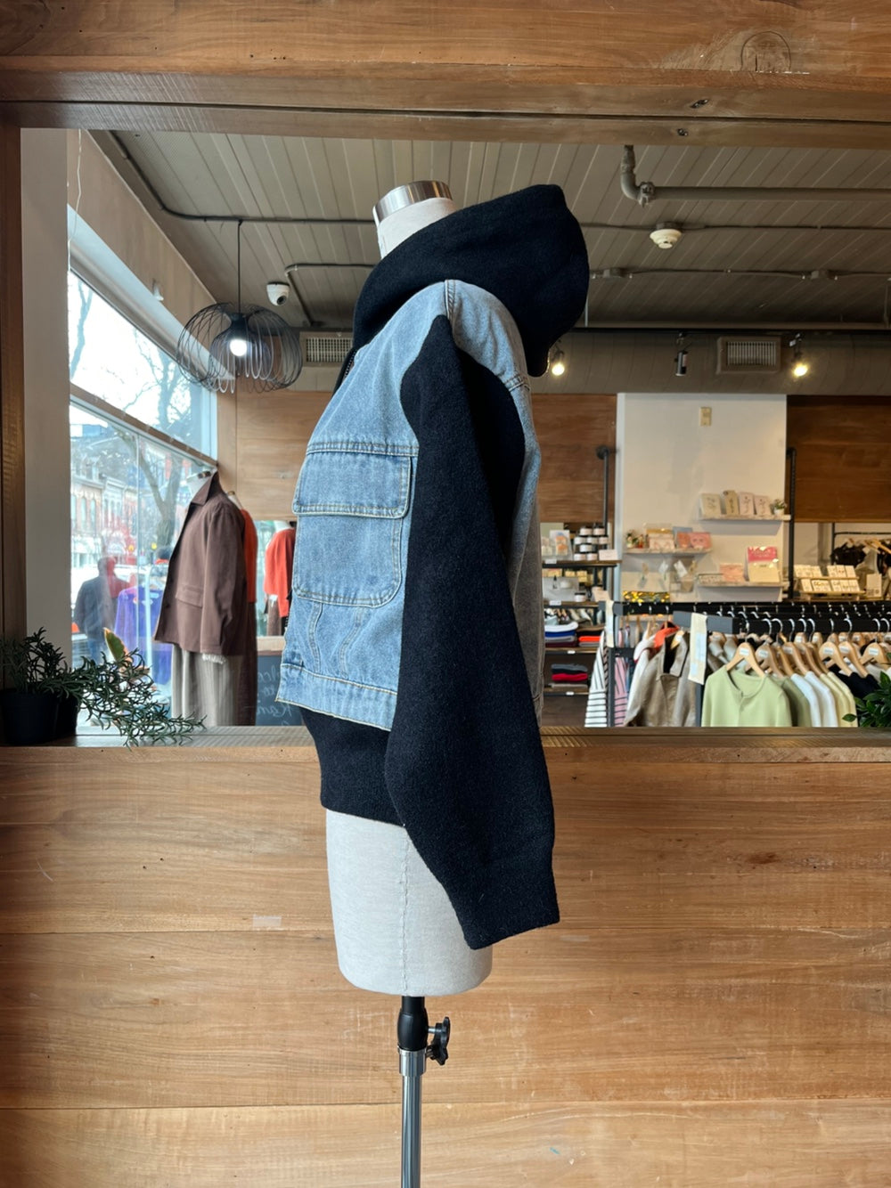 Denim Detail Spring Jacket