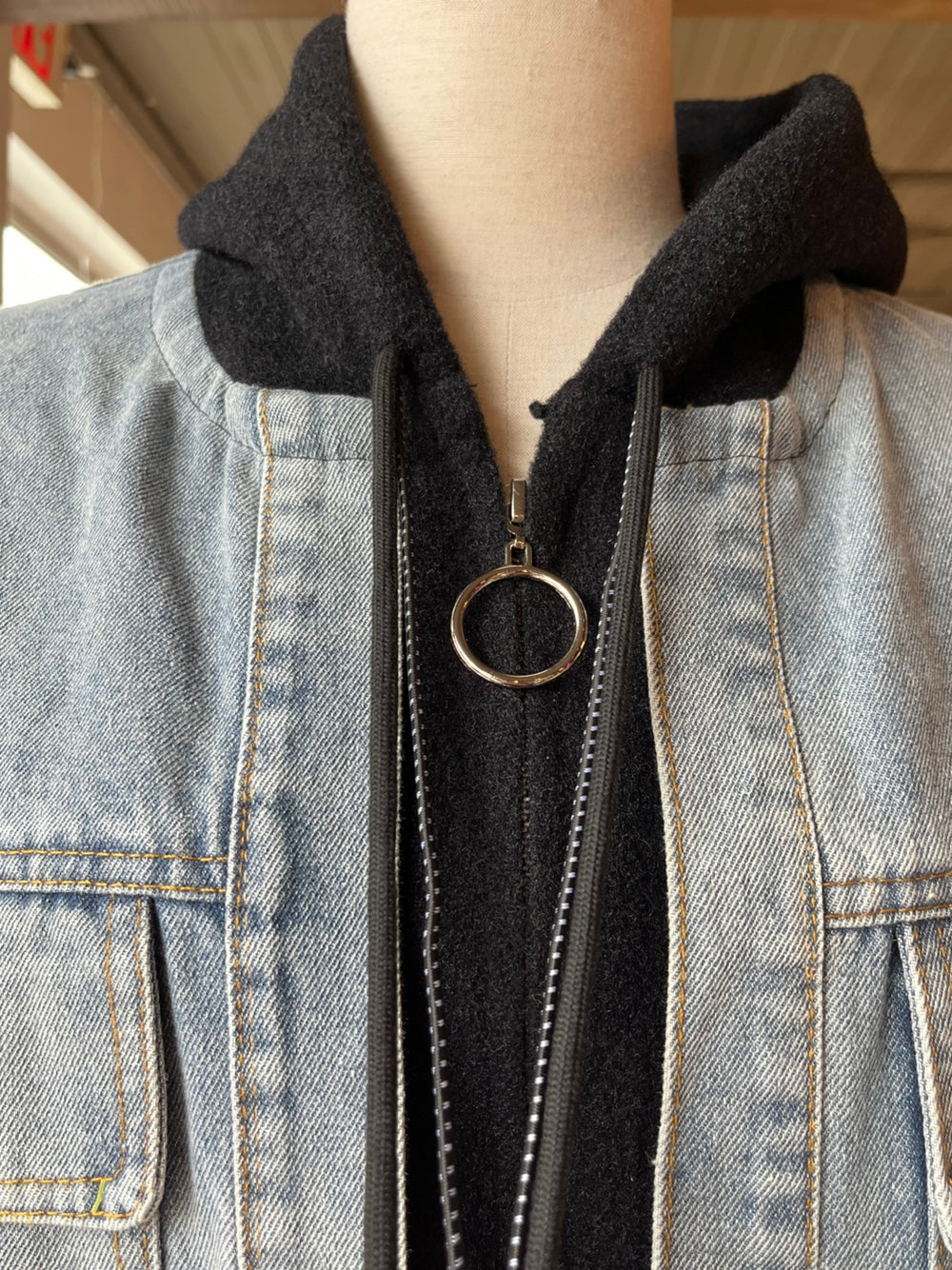 Denim Detail Spring Jacket