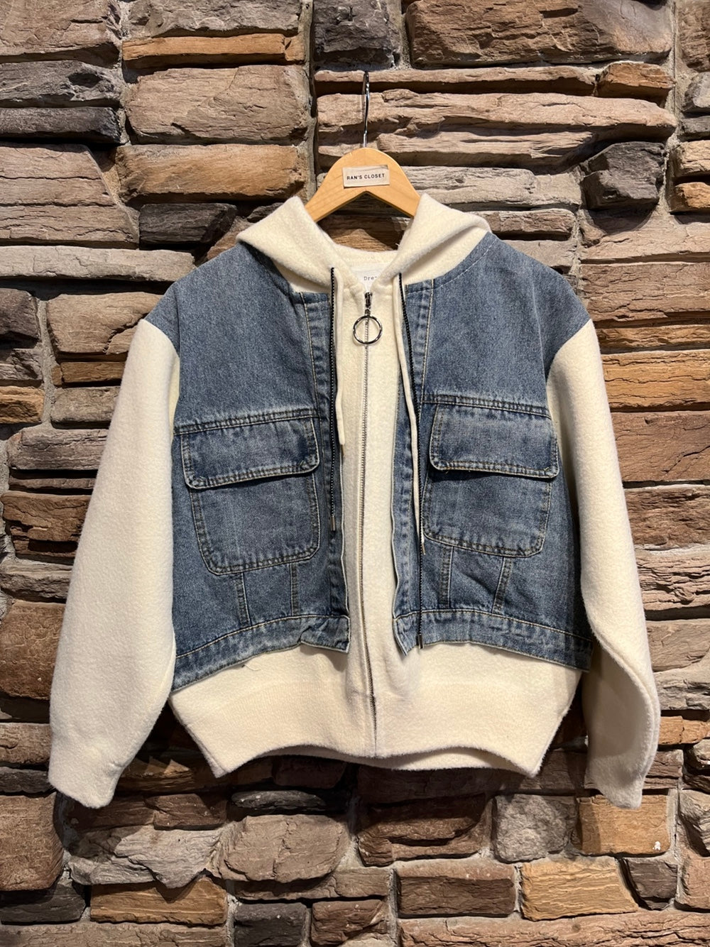 Denim Detail Spring Jacket