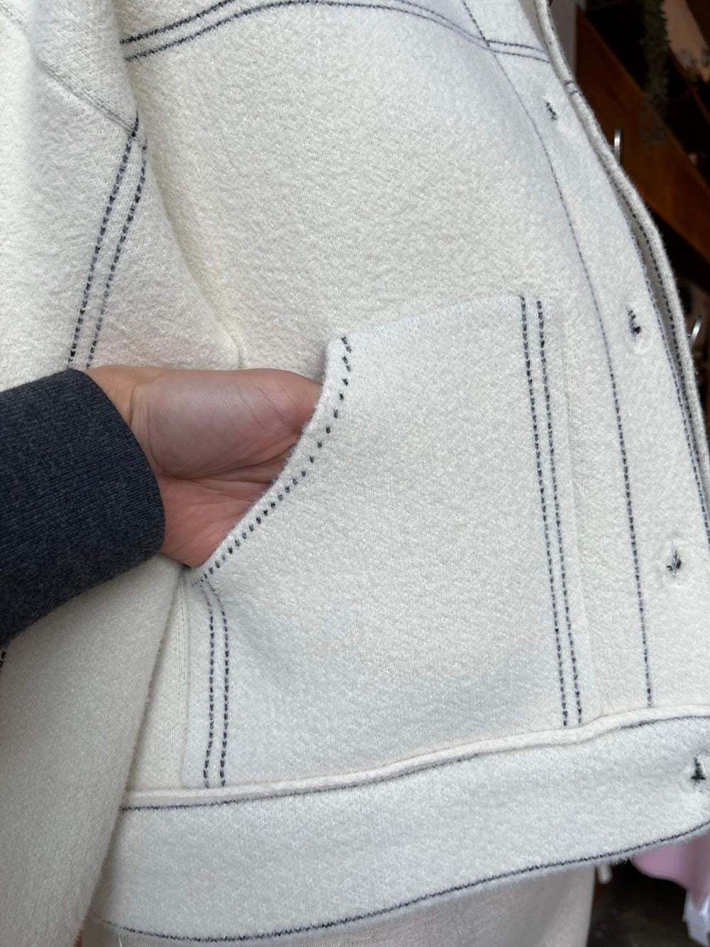 Contrast Stitch Jacket