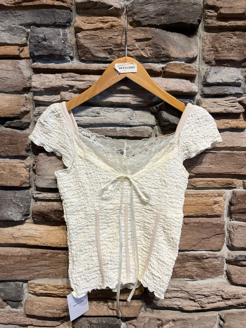 Lace Detail Cap Sleeve Top