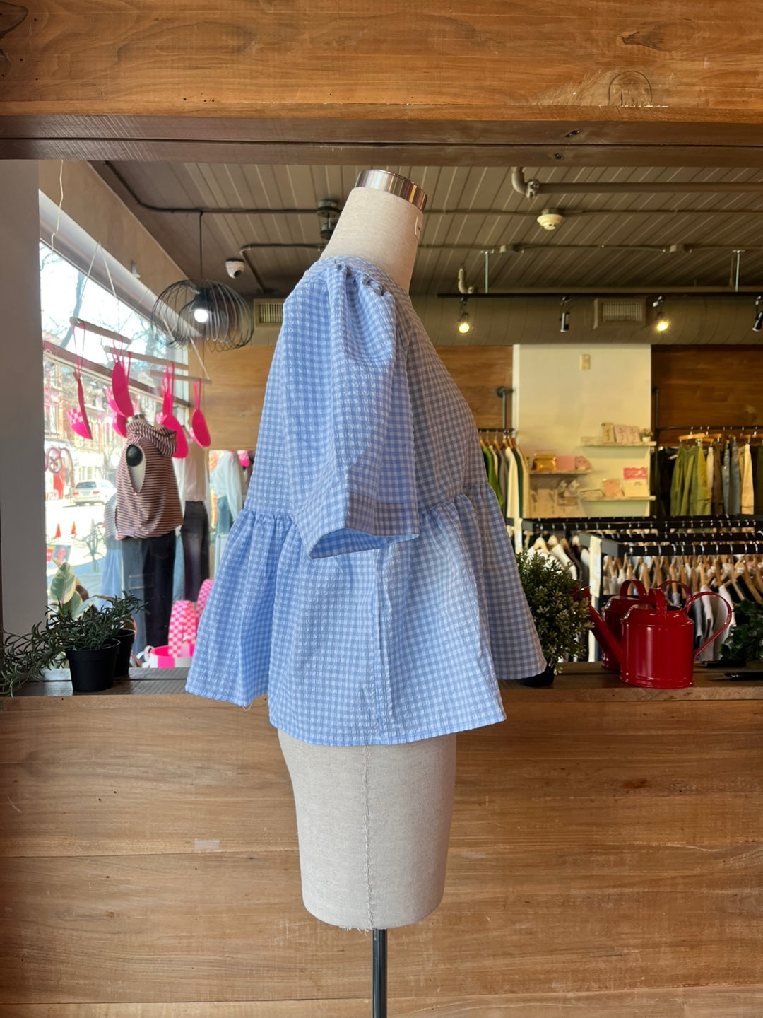 Gingham Blouse