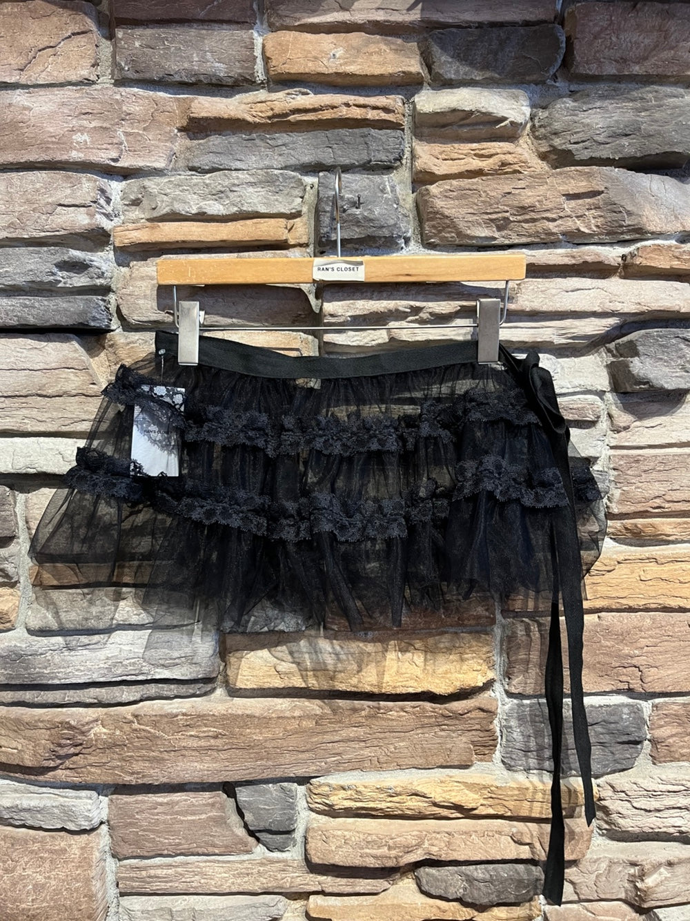 Lace Trim Layering Skirt