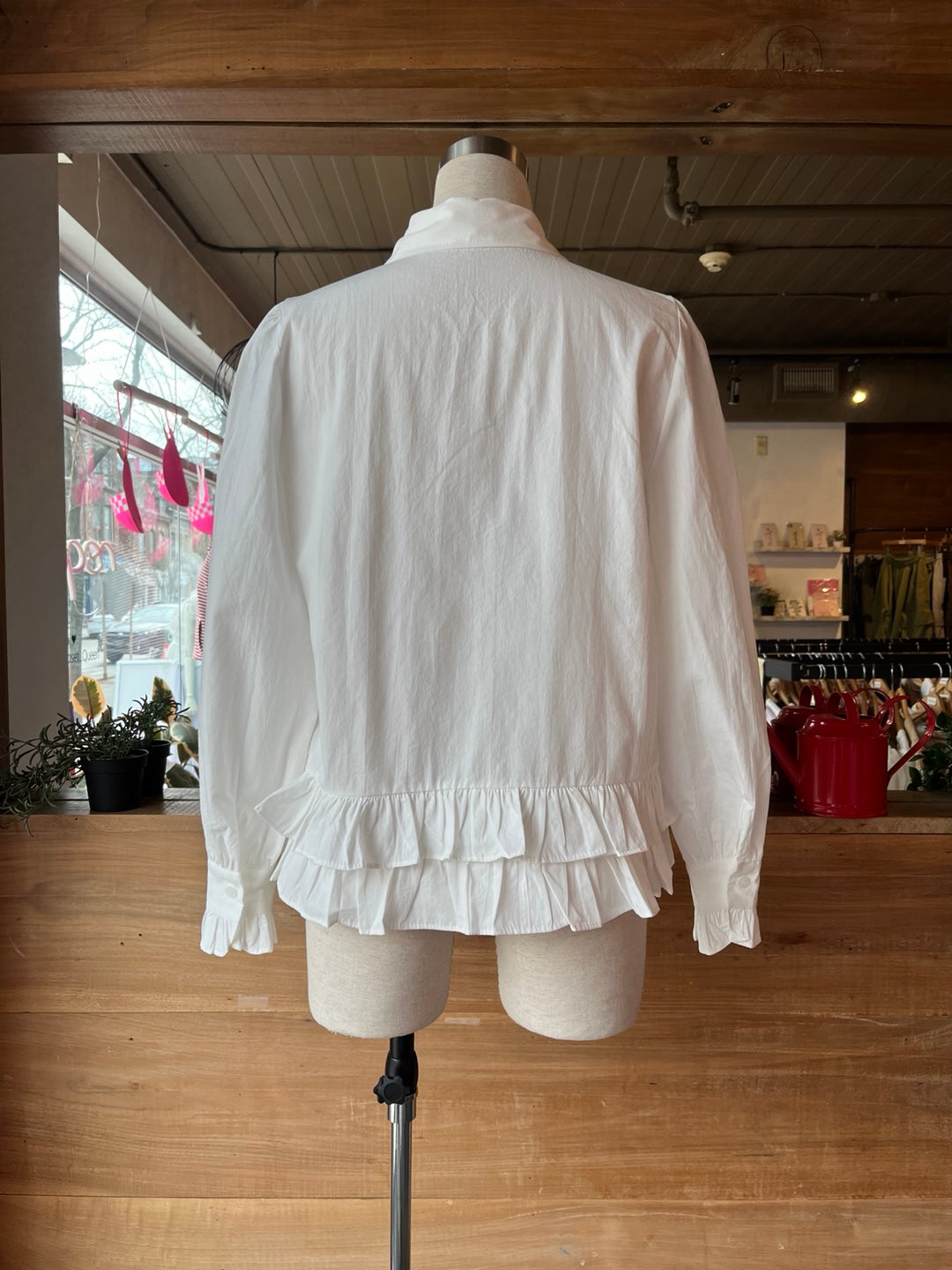 Ruffled Hem Blouse