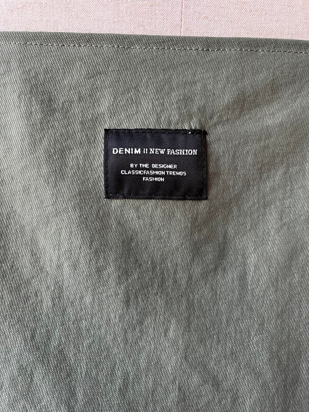 Denim Weave Nylon Mini Dress